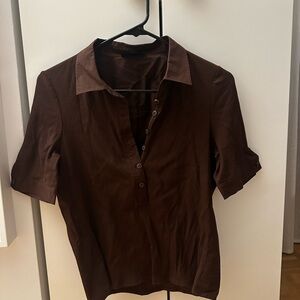 rag & bone Brown Short Sleeve Top
